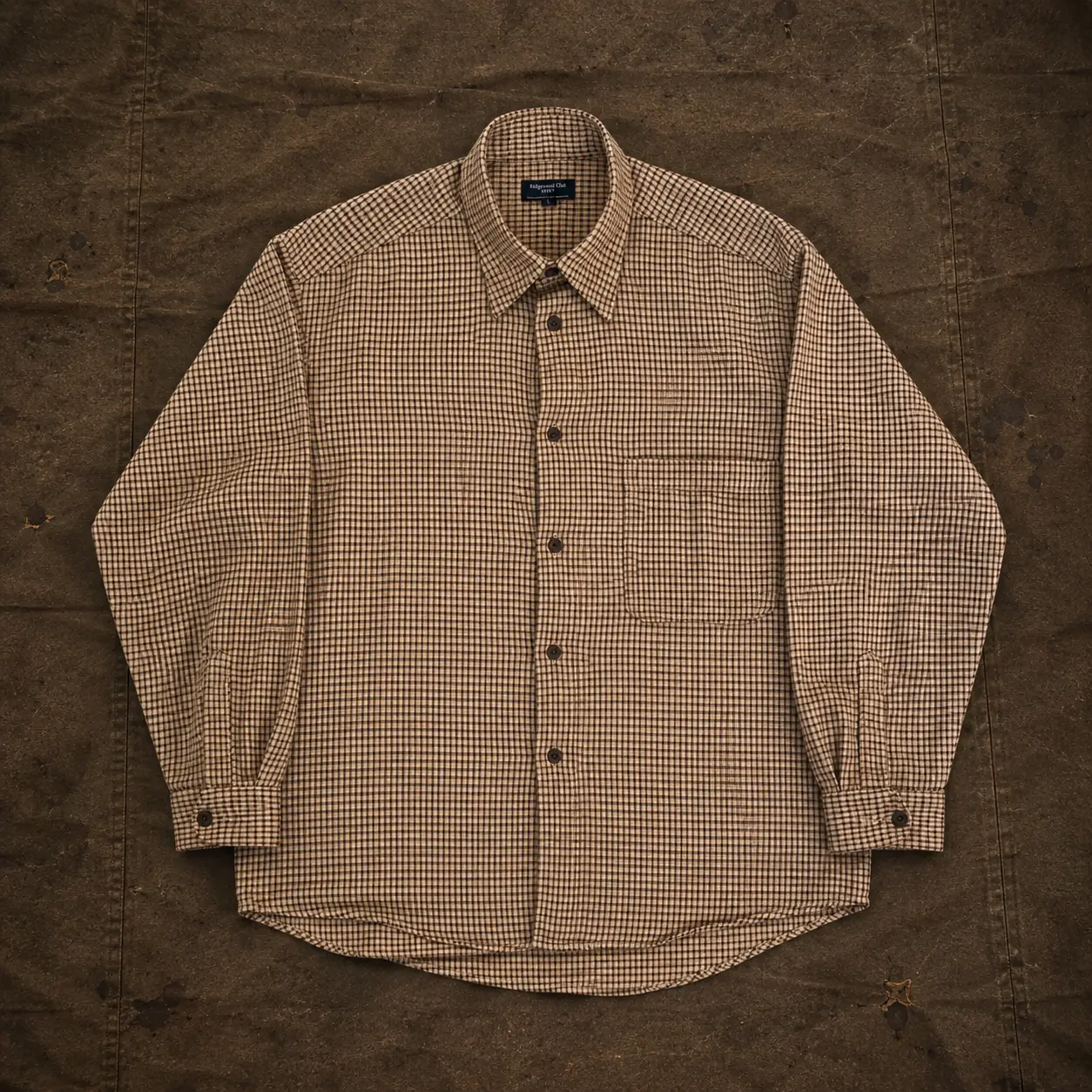Brown Check Shirt