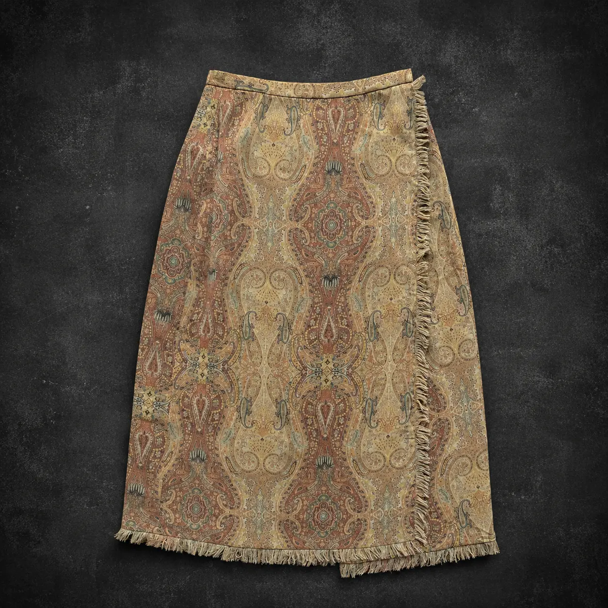 Burberry Paisley Wrap Skirt